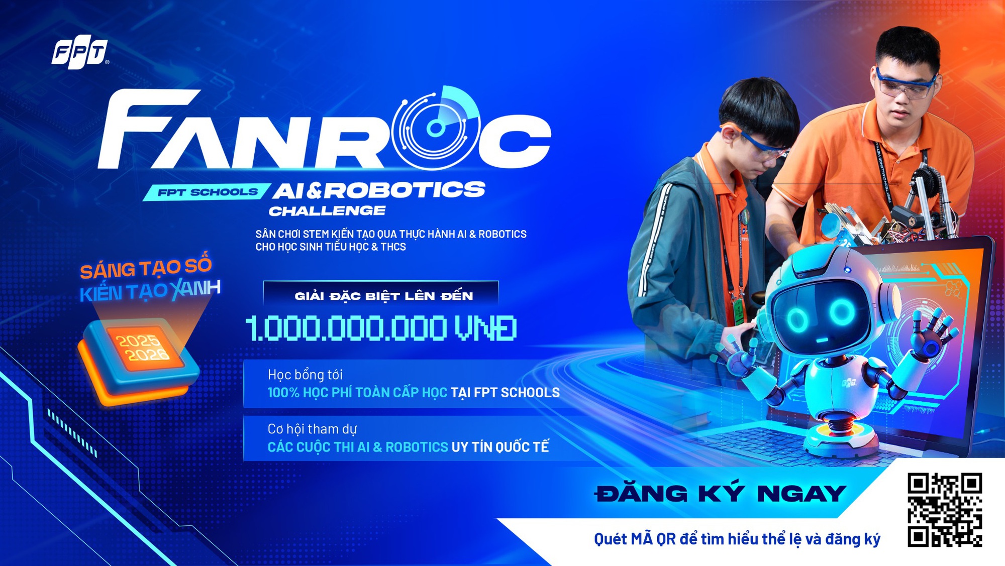 FPT Schools tung sân chơi AI & Robotics cực cháy, học sinh cả nước săn học bổng toàn phần và đấu Robot chuẩn quốc tế!- Ảnh 2.