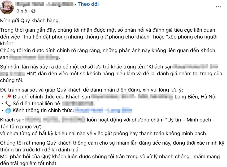 Khách sạn Hàng Cháo lên tiếng vụ 'đuổi' khách nhận phòng lúc 2h sáng, dù khách đã thanh toán đủ 3 ngày tiền thuê- Ảnh 2. Khách sạn Hàng Cháo lên tiếng vụ 'đuổi' khách nhận phòng lúc 2h sáng, dù khách đã thanh toán đủ 3 ngày tiền thuê- Ảnh 2.