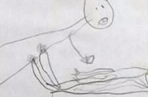 Con gái 6 tuổi đi học về vẽ một bức tranh, mẹ xem xong thì sợ suýt ngất, lập tức báo cảnh sát