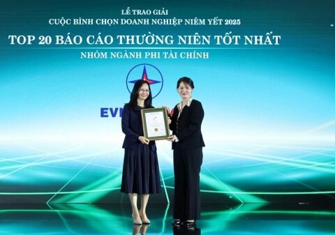 EVNGENCO3 được vinh danh Top 20 báo cáo thường niên tốt nhất nhóm phi tài chính năm 2025