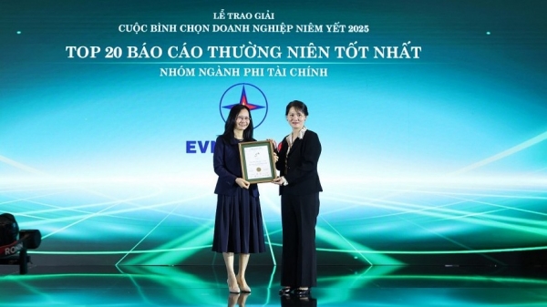 EVNGENCO3 được vinh danh Top 20 báo cáo thường niên tốt nhất nhóm phi tài chính năm 2025