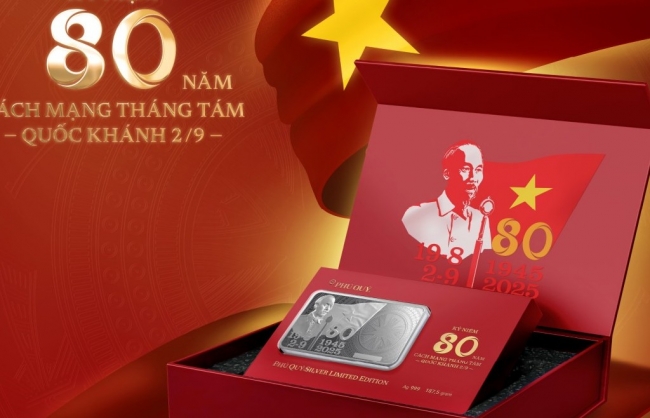 9.999 thỏi bạc kỷ niệm 80 năm Quốc khánh 2/9 của Phú Quý được bán hết trong 8 giờ