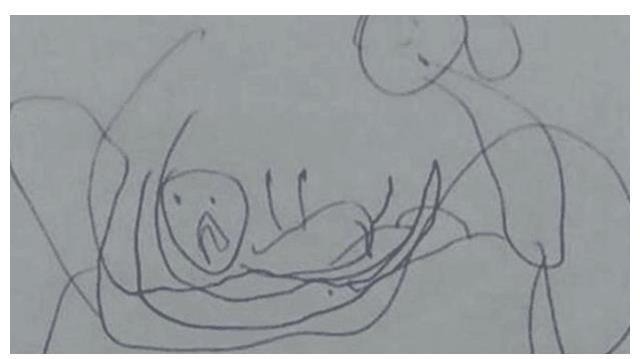 Con gái 6 tuổi đi học về vẽ một bức tranh, mẹ xem xong thì sợ suýt ngất, lập tức báo cảnh sát- Ảnh 2.