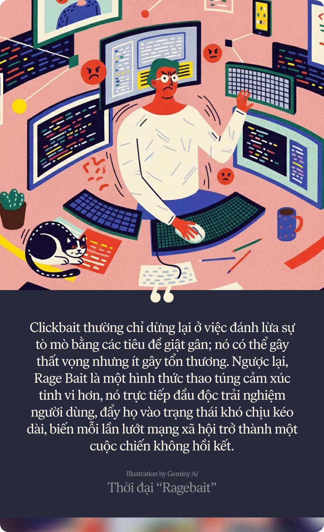 Thời đại Rage Bait - Khi cơn thịnh nộ trở thành mồi nhử tương tác - Ảnh 1. Thời đại Rage Bait - Khi cơn thịnh nộ trở thành mồi nhử tương tác - Ảnh 1.