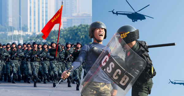 Toàn cảnh Lễ xuất quân và màn diễn tập hoành tráng bảo vệ an ninh Đại hội XIV tại Mỹ Đình