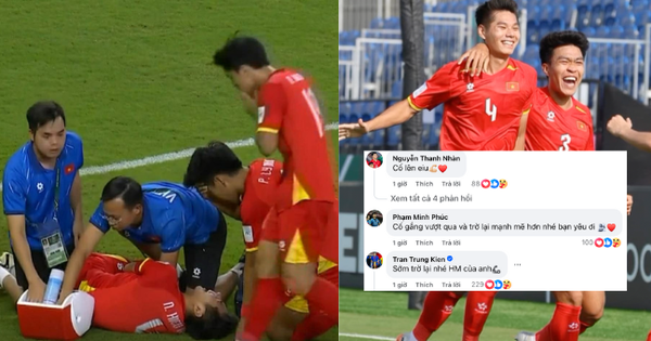 U23 Việt Nam thương nhau như thế: Ai cũng lo lắng khi Hiểu Minh chấn thương, đồng loạt cầu mong 1 điều