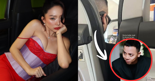 Touliver lặng lẽ xem ảnh Tóc Tiên suốt chuyến bay