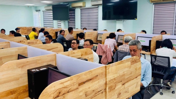 Trường Đại học Tài chính – Marketing tổ chức thành công kỳ thi nghiệp vụ chuyên môn đấu thầu kỳ 1/2026