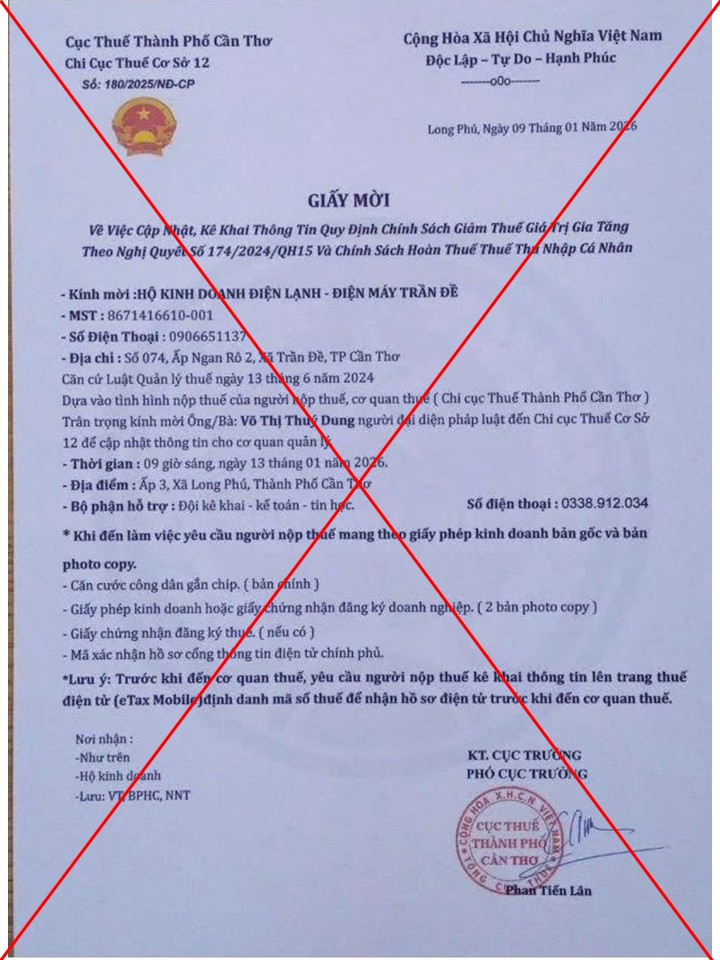 Cơ quan Thuế khuyến cáo người nộp thuế làm điều này để tránh mất tiền oan- Ảnh 2.