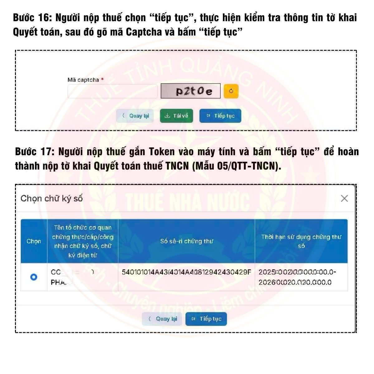 Người nộp thuế lưu ý: Cơ quan thuế hướng dẫn cách quyết toán thuế TNCN online ngay tại nhà- Ảnh 9. Người nộp thuế lưu ý: Cơ quan thuế hướng dẫn cách quyết toán thuế TNCN online ngay tại nhà- Ảnh 9.