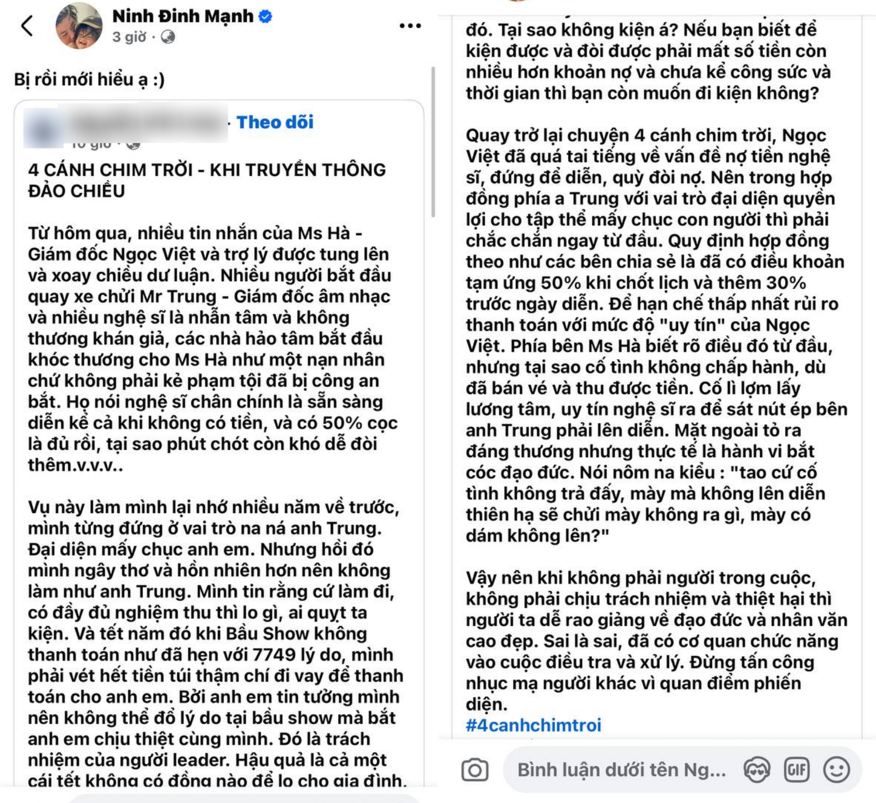 Đảo chiều tranh cãi vụ huỷ show Về Đây Bốn Cánh Chim Trời: Nghệ sĩ bị chỉ trích, nhiều người trong ngành lên tiếng bênh vực- Ảnh 9.
