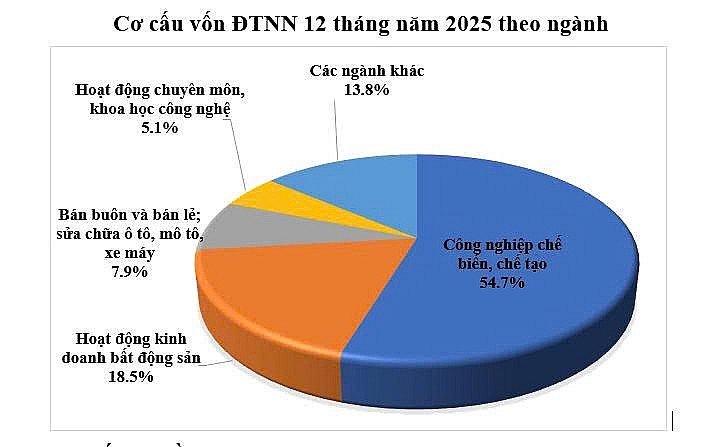FDI năm 2025 giữ nhịp tăng trưởng trong bối cảnh nhiều biến động