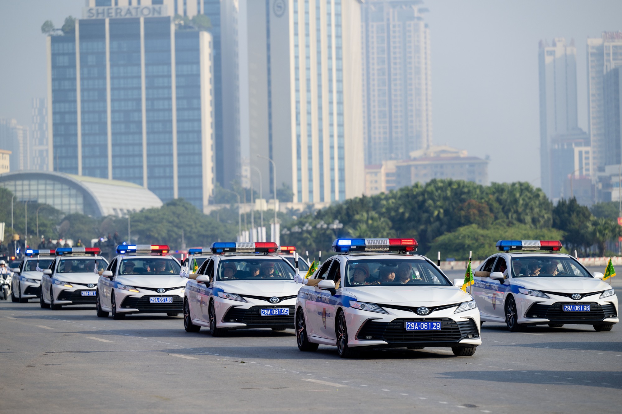 Toàn cảnh Lễ xuất quân và màn diễn tập hoành tráng bảo vệ an ninh Đại hội XIV tại Mỹ Đình- Ảnh 10.