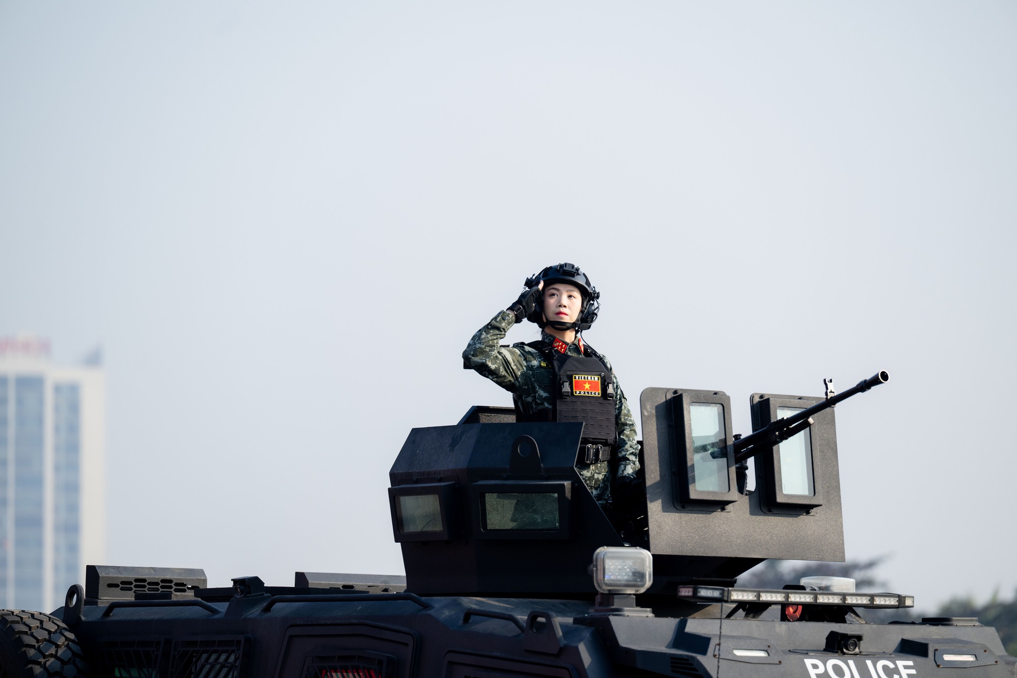 Toàn cảnh Lễ xuất quân và màn diễn tập hoành tráng bảo vệ an ninh Đại hội XIV tại Mỹ Đình- Ảnh 15.