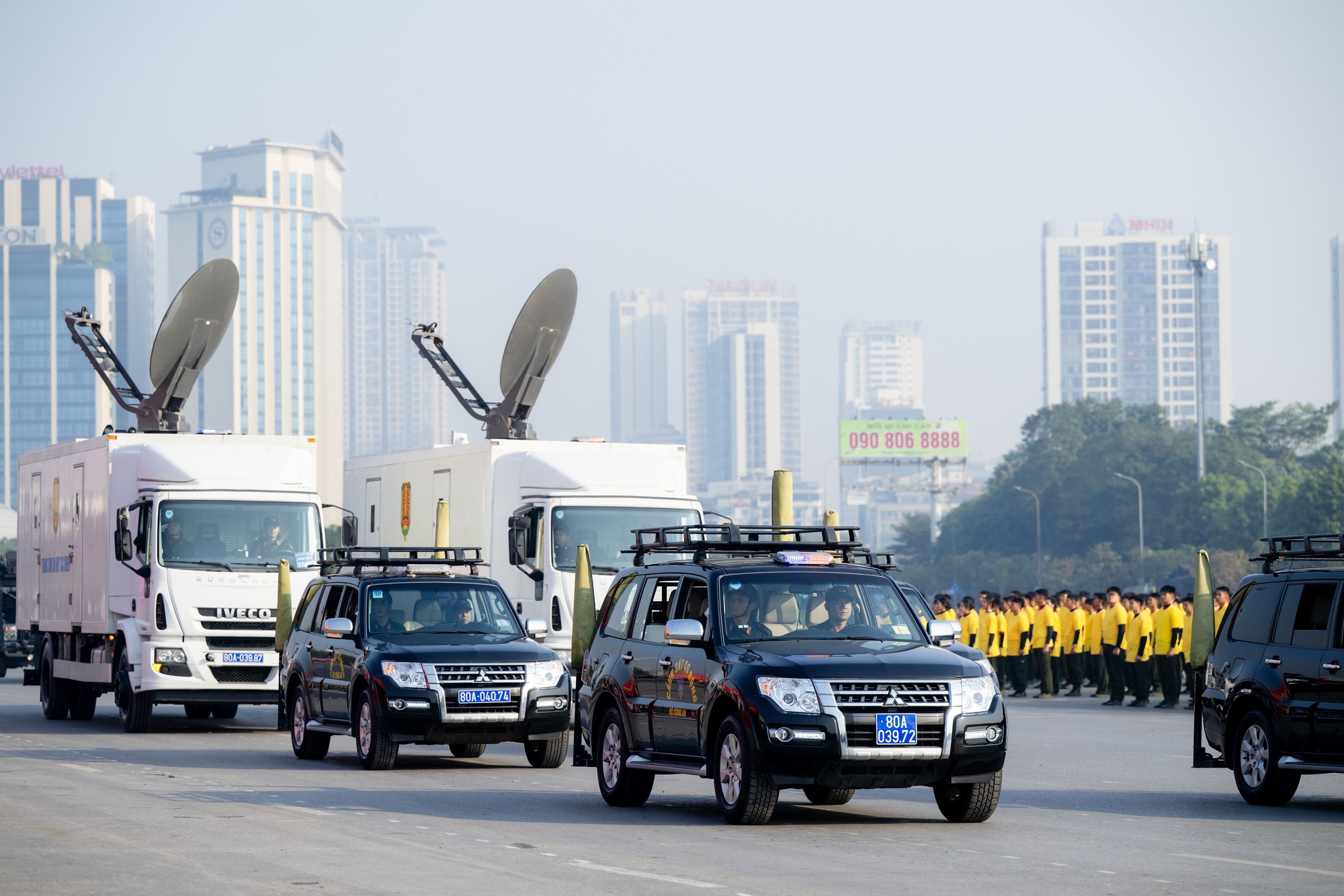 Toàn cảnh Lễ xuất quân và màn diễn tập hoành tráng bảo vệ an ninh Đại hội XIV tại Mỹ Đình- Ảnh 16.