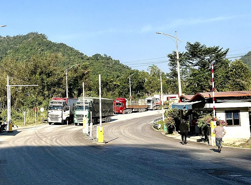 undefined Hải quan cửa khẩu Lào Cai thông quan hơn 3 triệu USD hàng hóa trong ngày đầu năm 2026