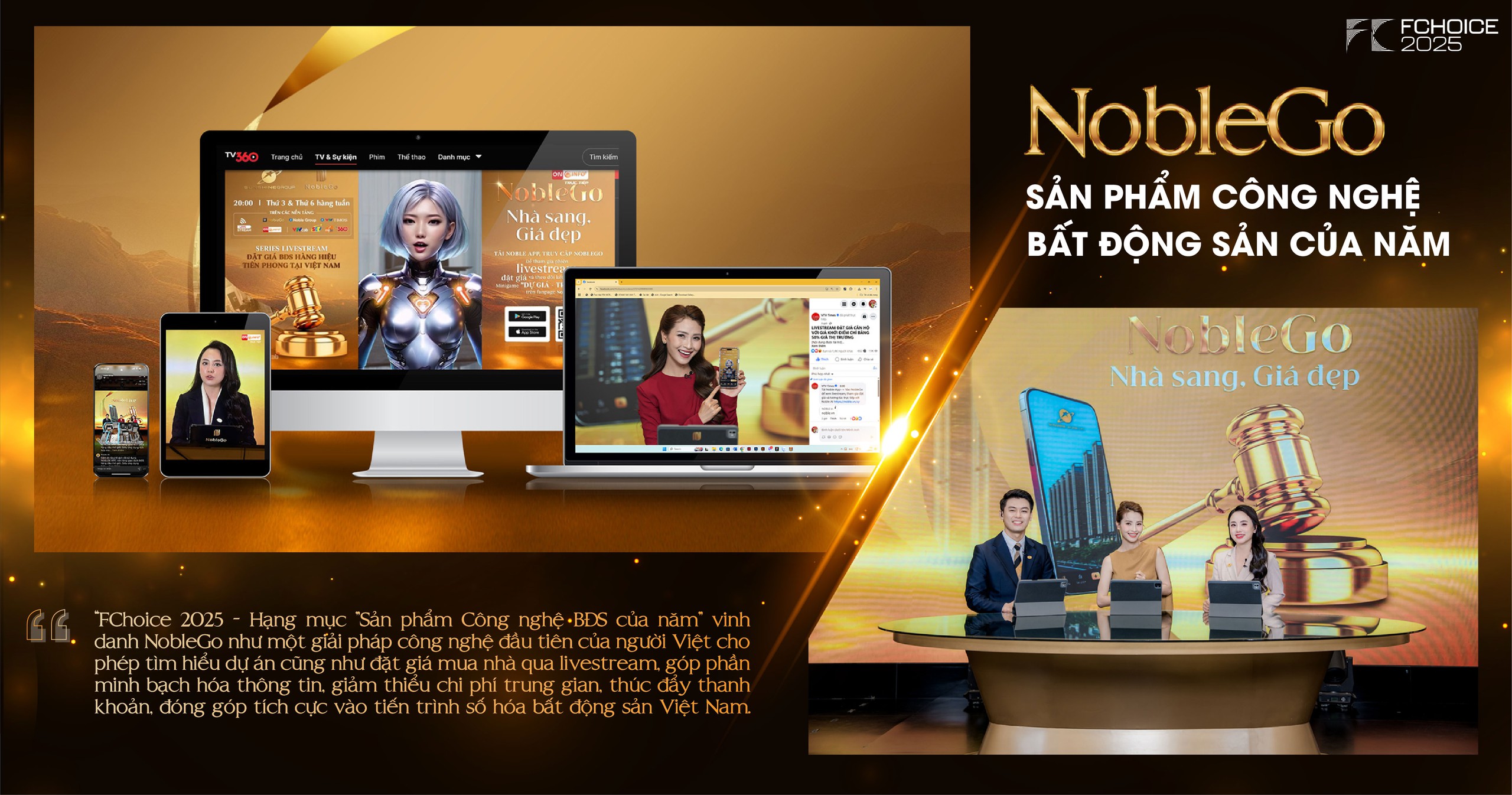 NobleGo - Nền tảng livestream đặt giá mua nhà đầu tiên do người Việt phát triển Tái định nghĩa hành trình tìm kiếm và sở hữu bất động sản trong kỷ nguyên số - Ảnh 2.