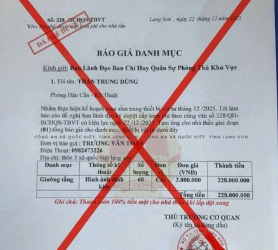 Mạo danh Ban Chỉ huy Quân sự, tung “chiết khấu khủng” để chiếm đoạt tiền- Ảnh 2.