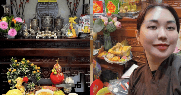 Vợ NSND Tự Long 10 điểm với mâm cúng ông Công ông Táo, Doãn Hải My flex không gian thờ tự choáng ngợp