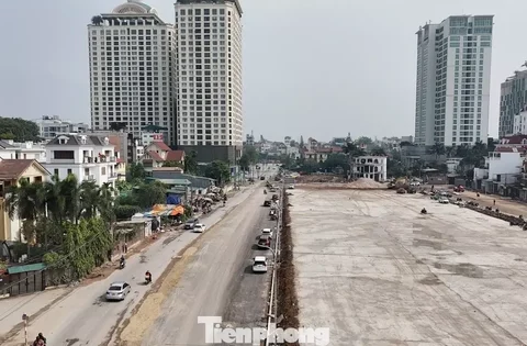 Tuyến đường rộng 90 m đi ra hồ Tây thành hình