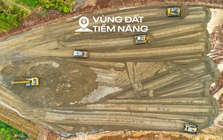 Toàn cảnh công trường sân vận động 60.000 chỗ lớn thứ 2 Việt Nam: Có mặt bằng 