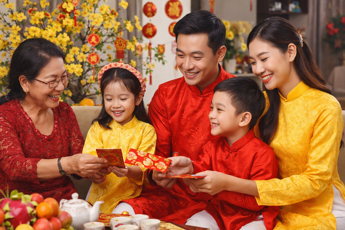 Lì xì: Truyền thống đến chuyển khoản - Ảnh 1.