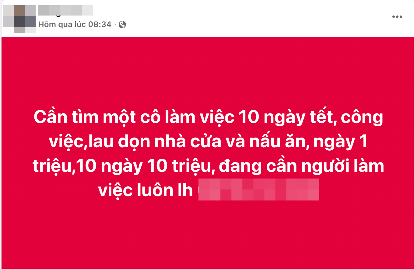 Check giá dịch vụ dọn nhà Tết TP.HCM, Hà Nội: 200.000 đồng/giờ ngày cao điểm, trả 1 triệu/ngày vẫn không có người nhận- Ảnh 7.