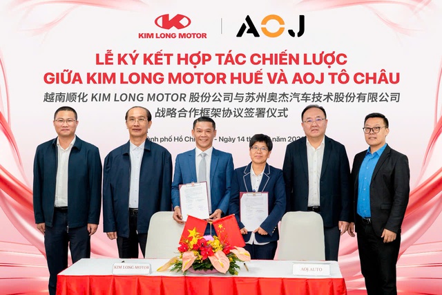 Kim Long Motor và AOJ Tô Châu hợp tác chiến lược sản xuất, kinh doanh ô tô- Ảnh 1.