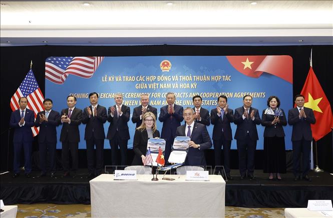 Tổng Bí thư Tô Lâm chứng kiến lễ ký và trao các thoả thuận hợp tác giữa Việt Nam và Hoa Kỳ- Ảnh 3.