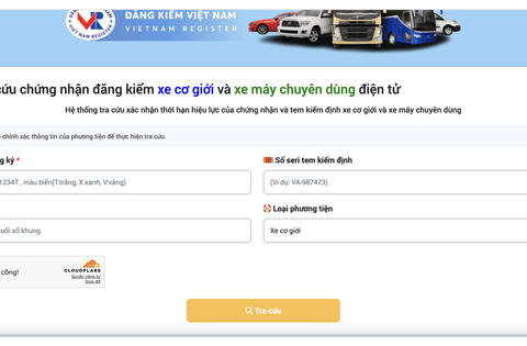 Hướng dẫn tra cứu giấy chứng nhận kiểm định điện tử