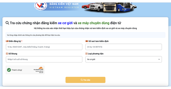 Hướng dẫn tra cứu giấy chứng nhận kiểm định điện tử
