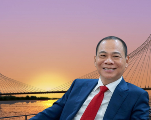 Siêu cầu Tứ Liên gần 20.000 tỷ do liên danh Vingroup của tỷ phú Phạm Nhật Vượng xây dựng đạt tiến độ mới