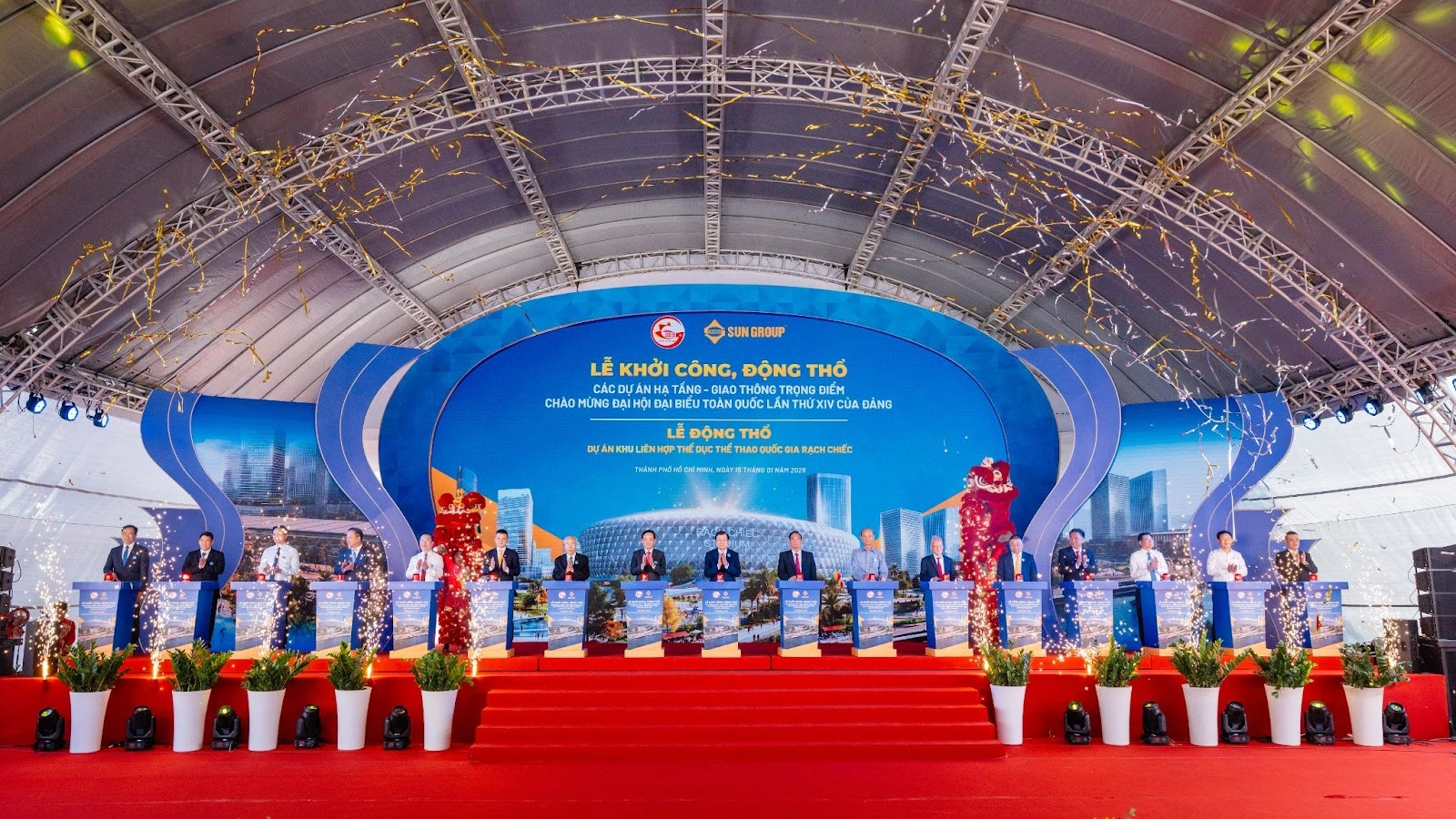 Đại dự án 145.000 tỷ đồng của Sun Group có sân vận động 70.000 chỗ, gần gấp đôi sân Mỹ Đình về sức chứa có diễn biến mới - Ảnh 1.