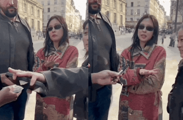 Jennie căng ra mặt, bất lực cầu xin một người đàn ông giữa phố: 