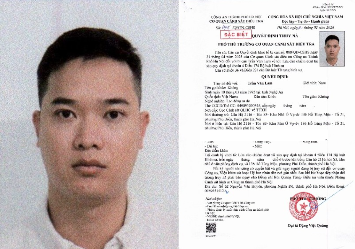 Vụ án lừa đảo liên quan MrPips: Truy nã một đối tượng là quản lý trong đường dây- Ảnh 1. Vụ án lừa đảo liên quan MrPips: Truy nã một đối tượng là quản lý trong đường dây- Ảnh 1.