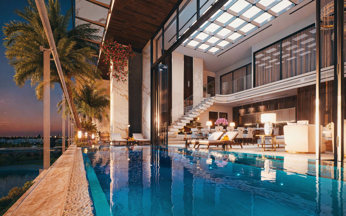 Nghệ thuật chế tác không gian từ những vật liệu tinh tuyển tại Noble Crystal Long Bien