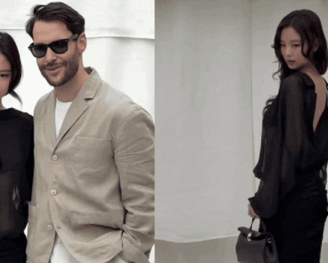 Jennie khoe chân ngực tinh tế, được người đàn ông quyền lực hộ tống tại event Jacquemus