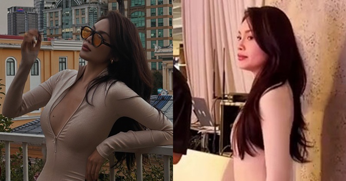 Bạn gái Michael Trương gây sốc với trang phục dự sự kiện như đang… nude!