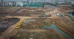 Tháo gỡ điểm nghẽn mặt bằng thi công dự án khẩn cấp hồ điều hòa Phú Đô