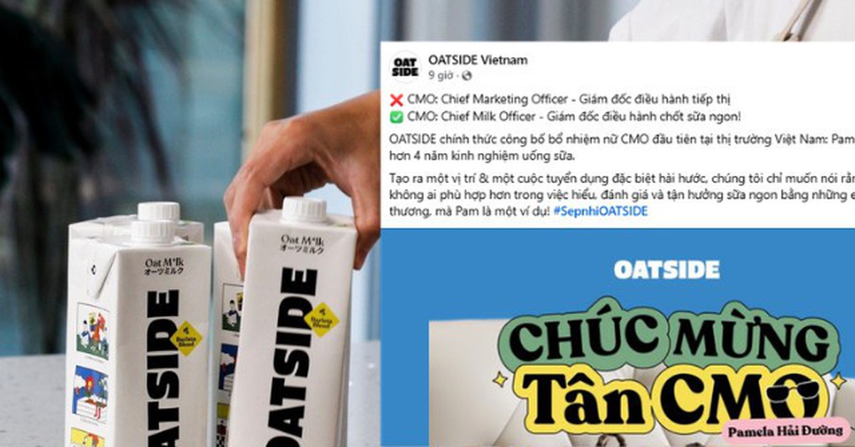 Hãng sữa Oatside Việt Nam bị chỉ trích khi đăng tuyển CMO hút 100 ứng viên, cuối cùng công bố “Giám đốc điều hành” 4 tuổi, như đùa!