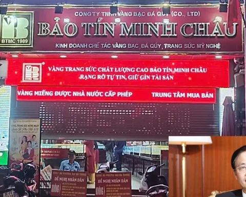 Bắt tạm giam ông Vũ Minh Châu, nguyên Giám đốc Công ty vàng Bảo Tín Minh Châu và con trai