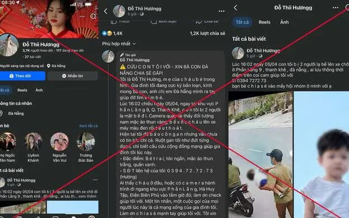 Bịa tin “bắt cóc trẻ em” để kêu gọi chuyển tiền: Chiêu lừa đảo tinh vi trên Facebook