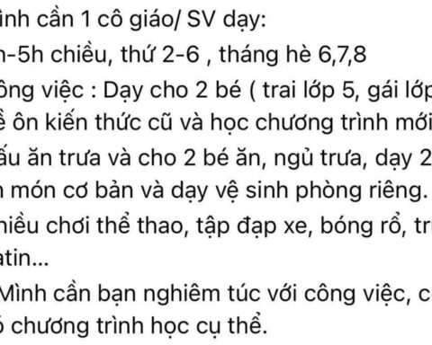 Bài đăng tuyển gia sư của một phụ huynh với những chi tiết khiến ai đọc cũng phì cười: Đây là tuyển ô sin!