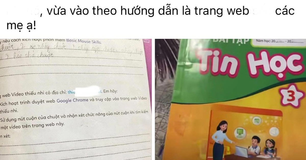 Phụ huynh bàng hoàng phát hiện sách Tin học lớp 3 của con chứa link đồi trụy, Nhà phát hành lập tức thông cáo KHẨN!