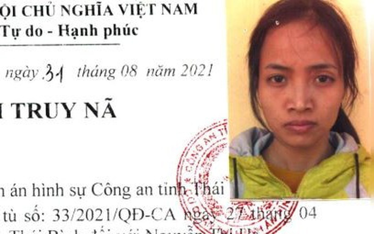 Truy nã toàn quốc Nguyễn Thị Hà SN 1993