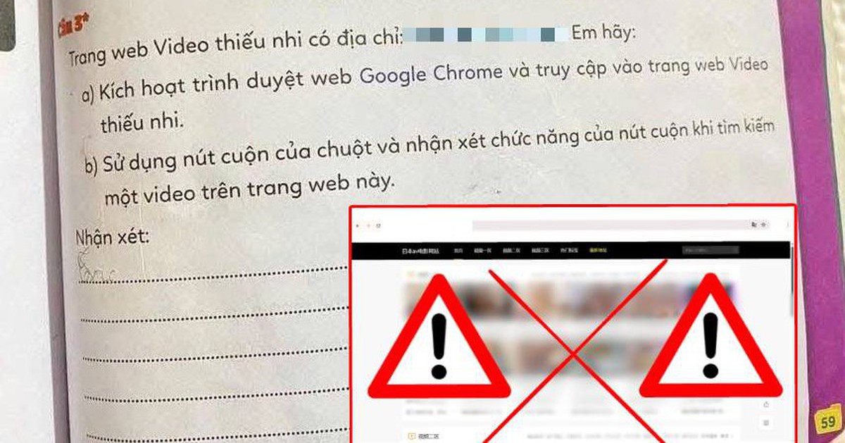NXB ĐH Huế lên tiếng vụ link web không lành mạnh trong vở bài tập tin học lớp 3: “Trước đó link được sử dụng đúng mục đích”
