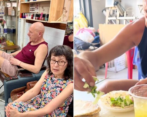 2 tháng “hoà tan” của bố mẹ chồng người Pháp được sui gia Việt Nam dẫn đi tắm sông, đi nhậu, tập nằm võng