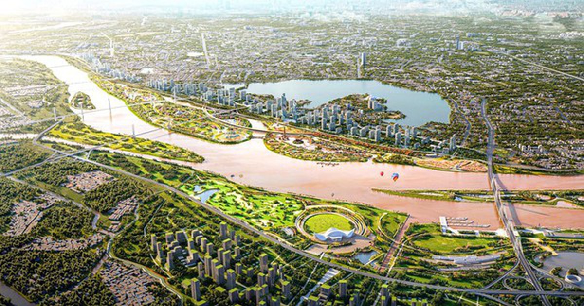 Sau gần 4 tháng khởi công, siêu dự án cảnh quan sông Hồng 855.000 tỷ đồng do Đại Quang Minh – Văn Phú – THACO – T&T – Hòa Phát đầu tư đang làm tới đâu?