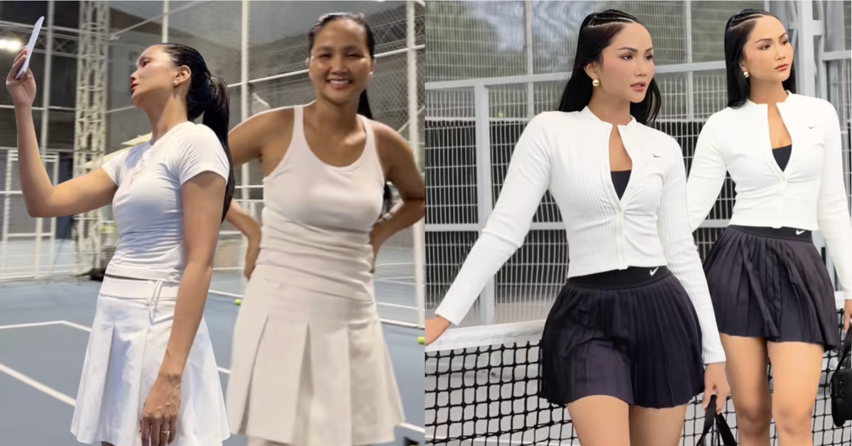 H’Hen Niê khác lạ trên sân tennis, netizen nhận xét: Bể nét hết rồi!