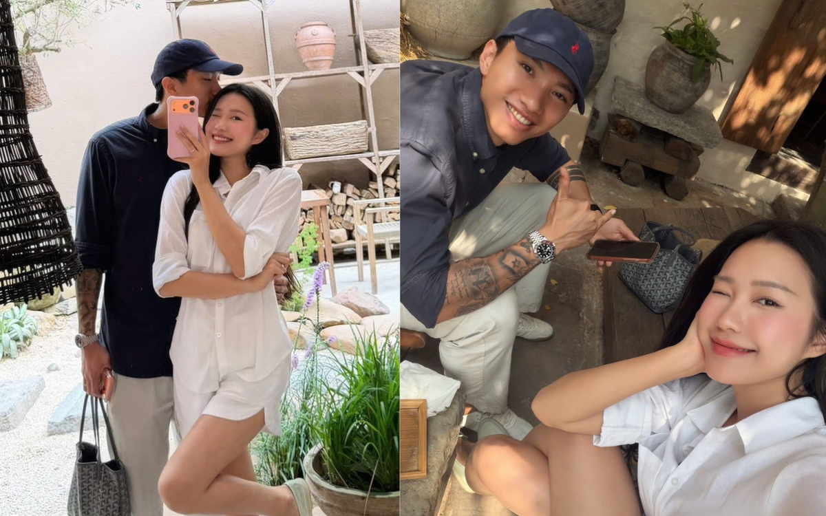 Đoàn Văn Hậu đăng ảnh “nịnh” vợ, Doãn Hải My đáp: “Có sai gì không?”